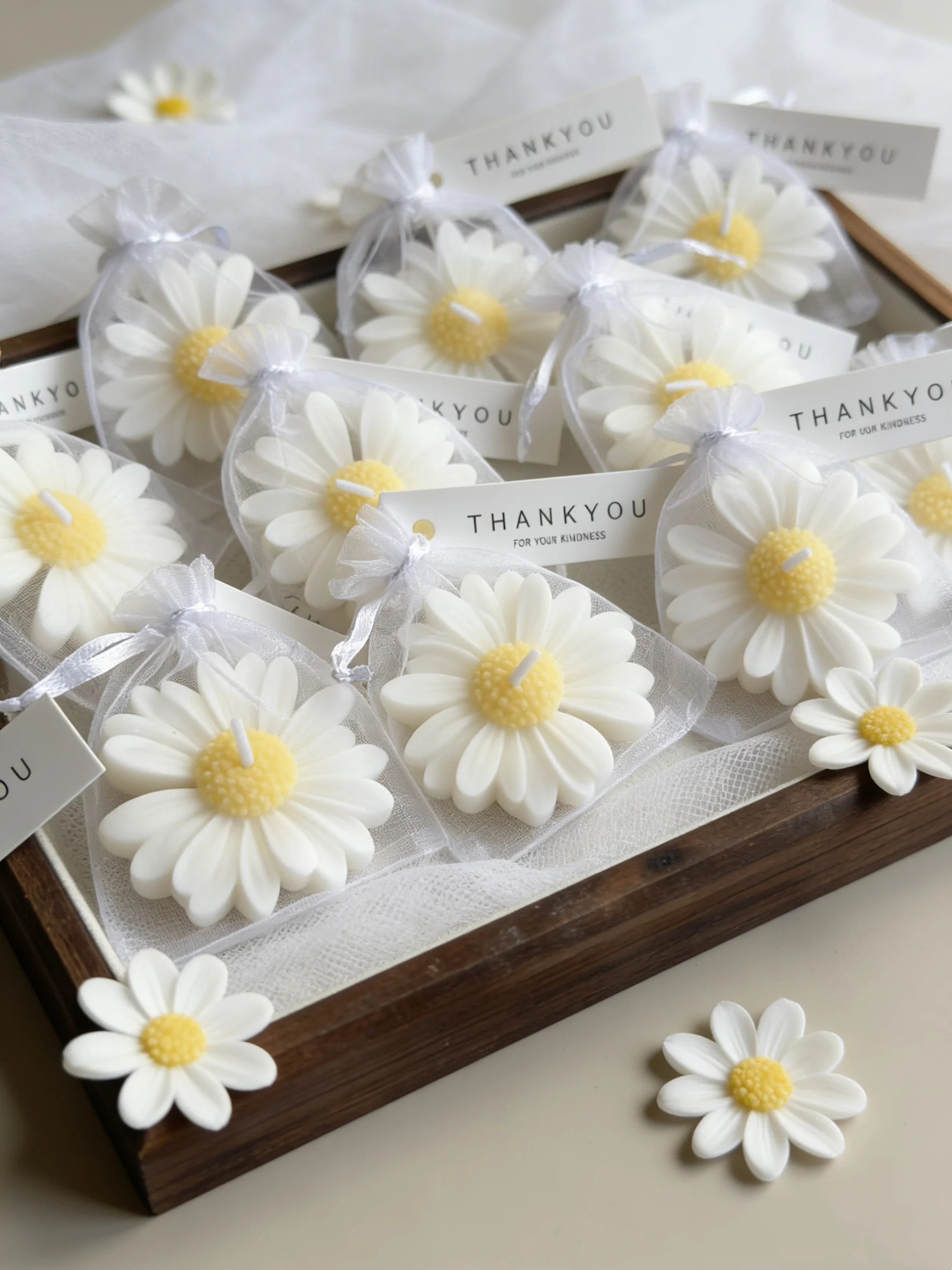 Home Fragrance Set Gift - yes1pc/5pcs/10pcs 데이지 모양 양초 세트 -