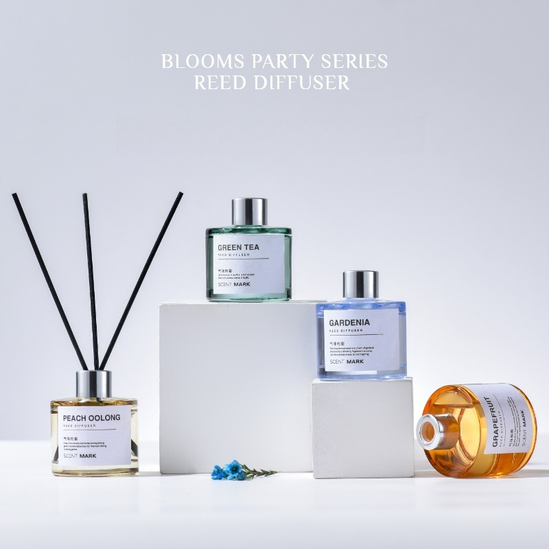 Home Fragrance Jasmine & Yuzu Porcelain Diffuser - 50ML 리드 디퓨저 세트 로터스 자스민