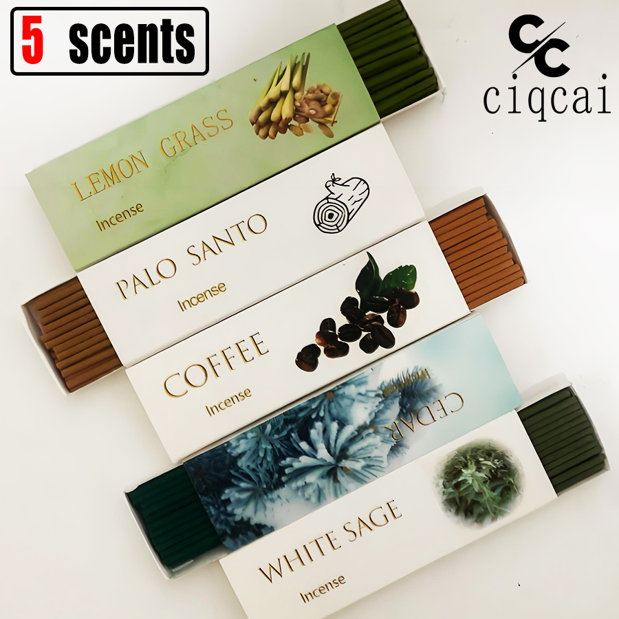 【5가지 향】고품질, 수제, 두꺼운 향 스틱, 12cm - Home Fragrance Gift Box 리뷰 및 가격