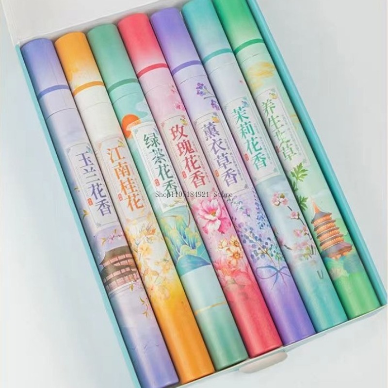 7가지 향의 천연 식물 꽃향 스틱 인센스 선물 세트 가 - Home Fragrance Gift Box 리뷰 및 가격