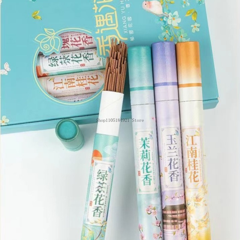 7가지 향의 천연 식물 꽃향 스틱 인센스 선물 세트 가 - Home Fragrance Gift Box 리뷰 및 가격
